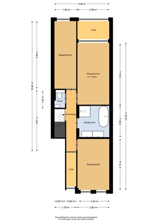 Floorplan - Osseweistraat 34B, 3023 DD Rotterdam